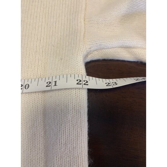 Halogen Wool Cashmere Knit Mock Neck Minimalist Tunic Sweater Size M/L - Picture 4 of 7